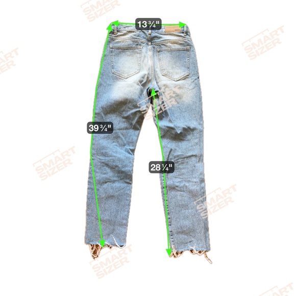 Nasty Gal Organic Distressed Light Blue Jeans - Picture 7 of 7